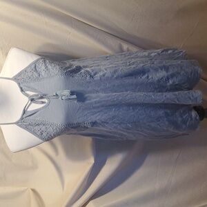 Roxy Lacey Tie Up Front Halter Top SZ XS